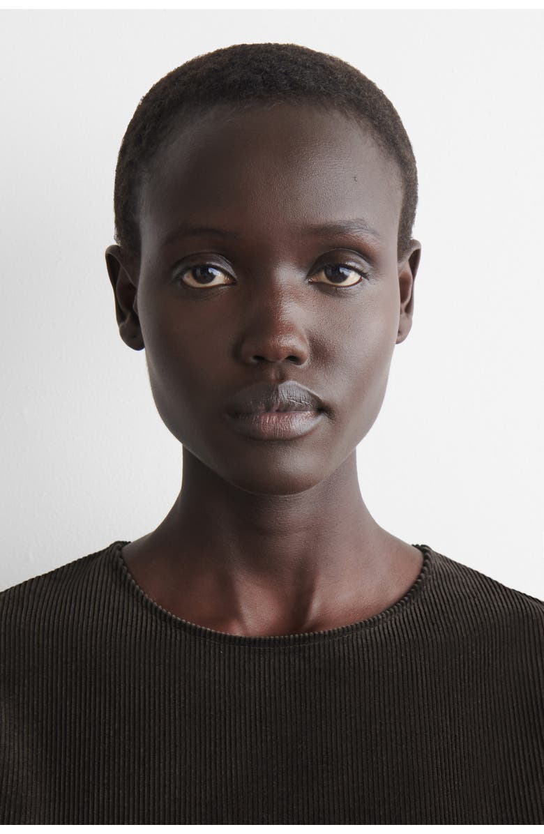 COS Corduroy Top, Alternate, color, Dark Brown