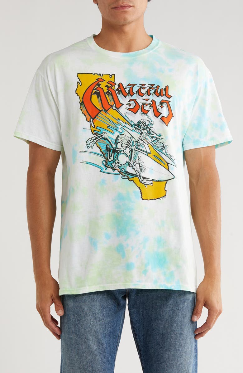 Junk Food Grateful Dead Tie Dye Graphic T-Shirt, Main, color, Tie Dye