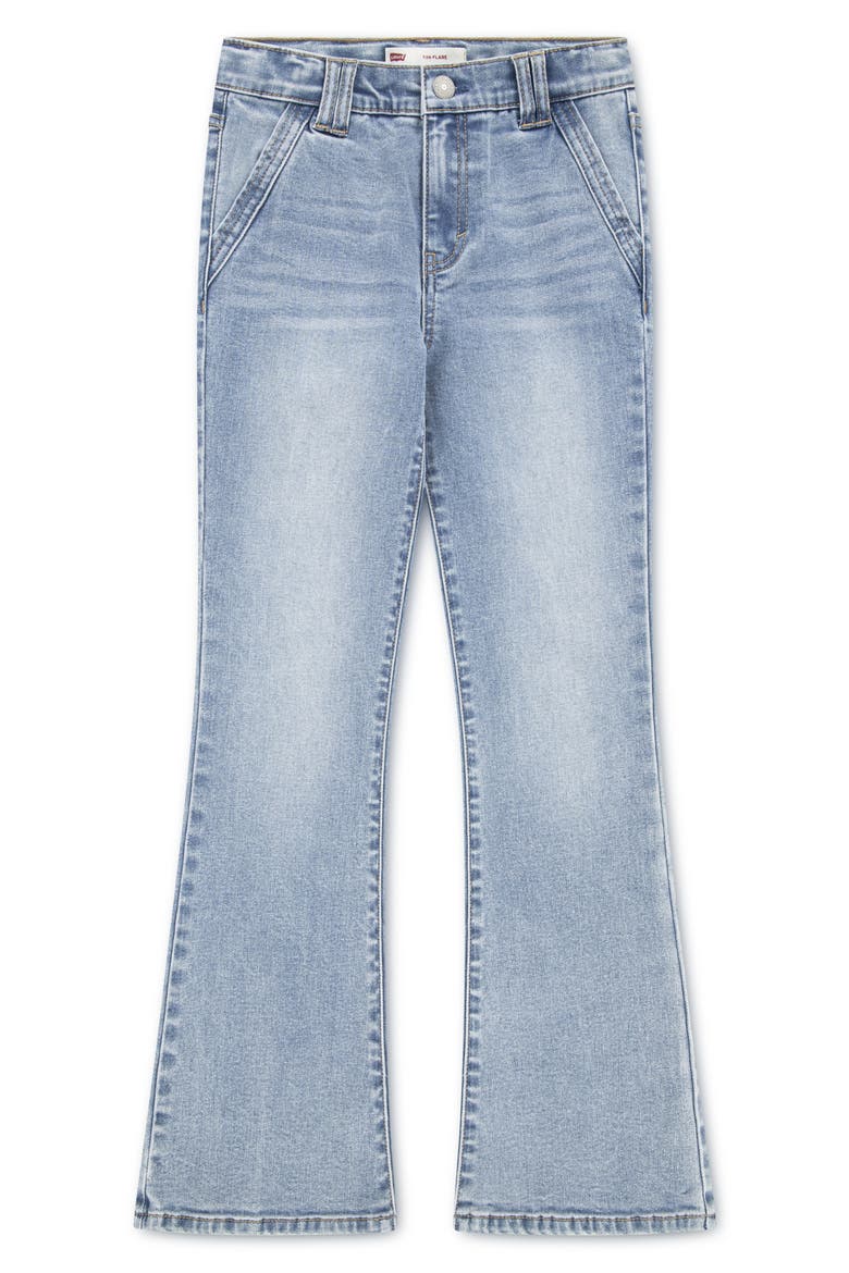 Kids' 726 Flare Leg Jeans, Main, color, WORN IN BLUE