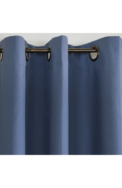 Outdoor Decor By Commonwealth Set Of 2 Cotton Curtain Panels In Blue
