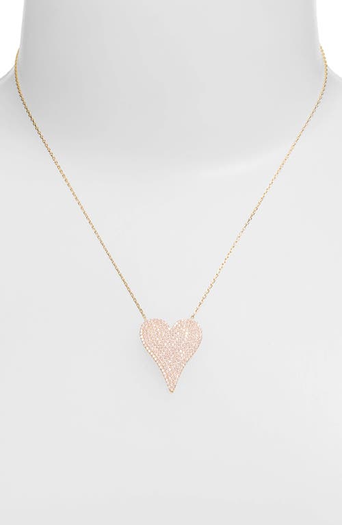 Shymi Pavé Heart Pendant Necklace In Multi