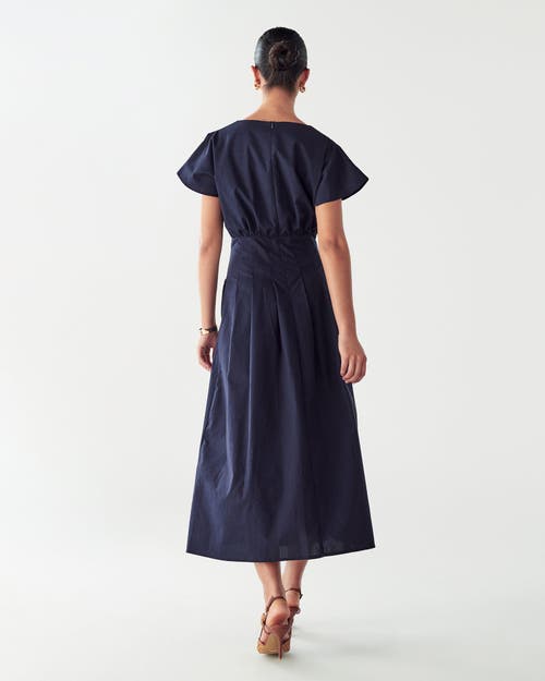 Willa June Midi Dress In Blue