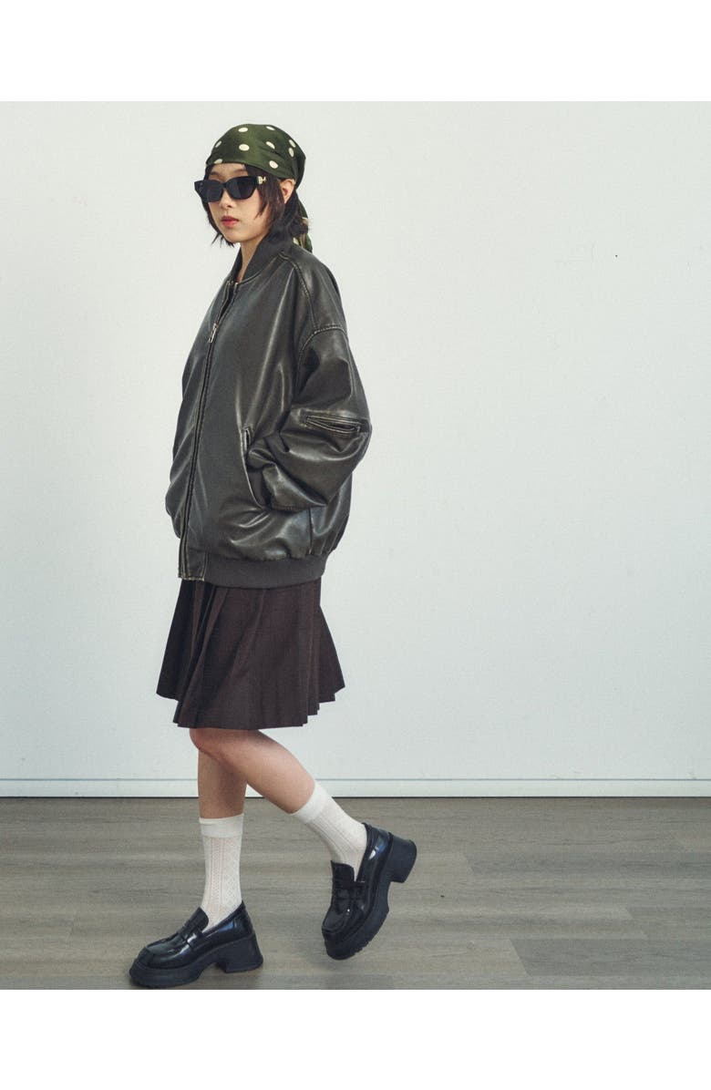 Lost Pattern "Retro Polka" Silk Bandana Scarf, Alternate, color, Matcha