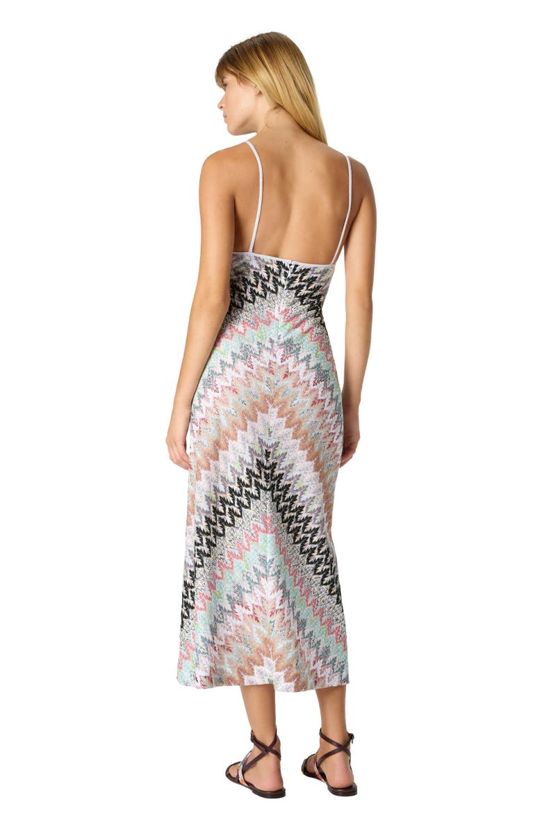 Missoni Sleeveless Long Dress With Contrast Bodice, Alternate, color, Multicoloured