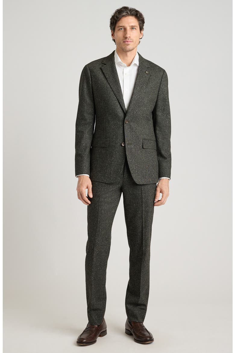 Jetsetter City Tweed Blazer, Alternate, color, OLIVE GREEN