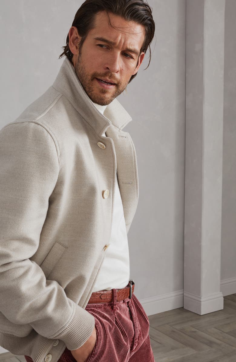 Brunello Cucinelli Shirt-style bomber jacket, Alternate, color, 