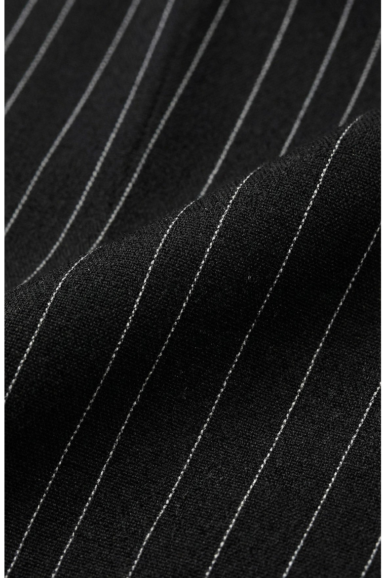 Pinstripe Halter Vest and Wide Leg Pants Set, Alternate, color, Black Pinstripe