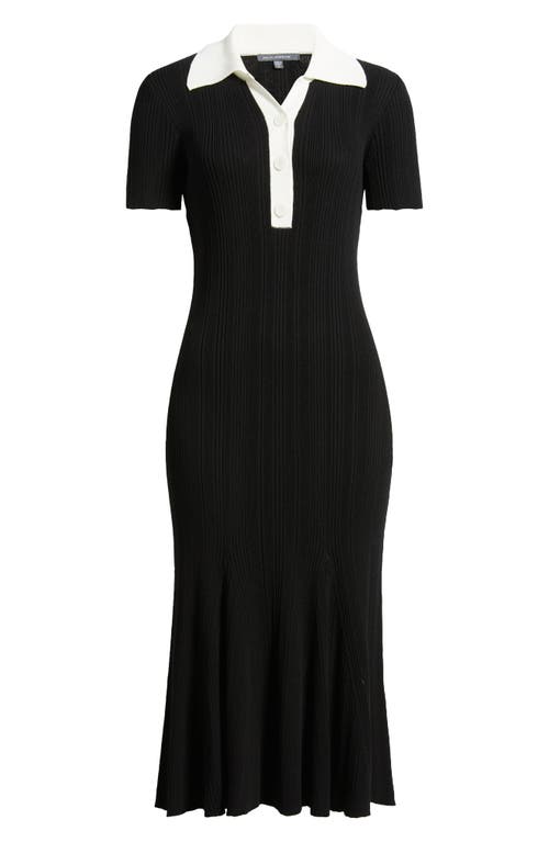 Julia Jordan Rib Midi Polo Dress
