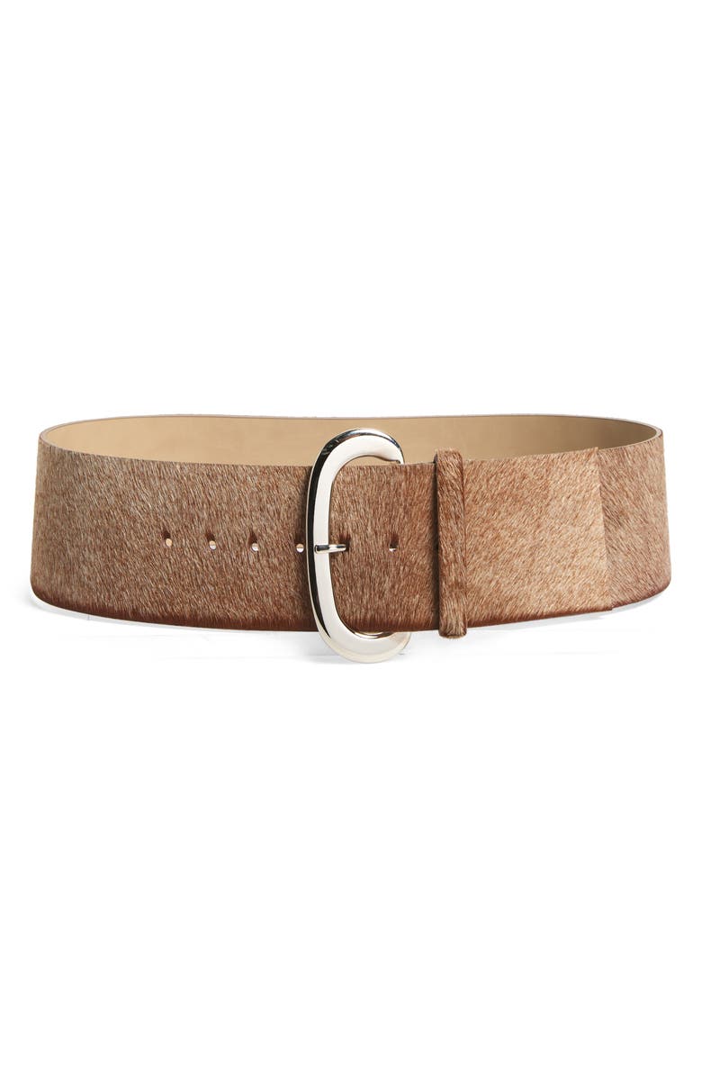 Paloma Wool Morris Genuine Calf Hair Belt, Main, color,