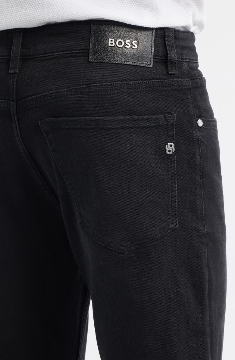 BOSS Ogden Straight Leg Jeans, Alternate, color, Black