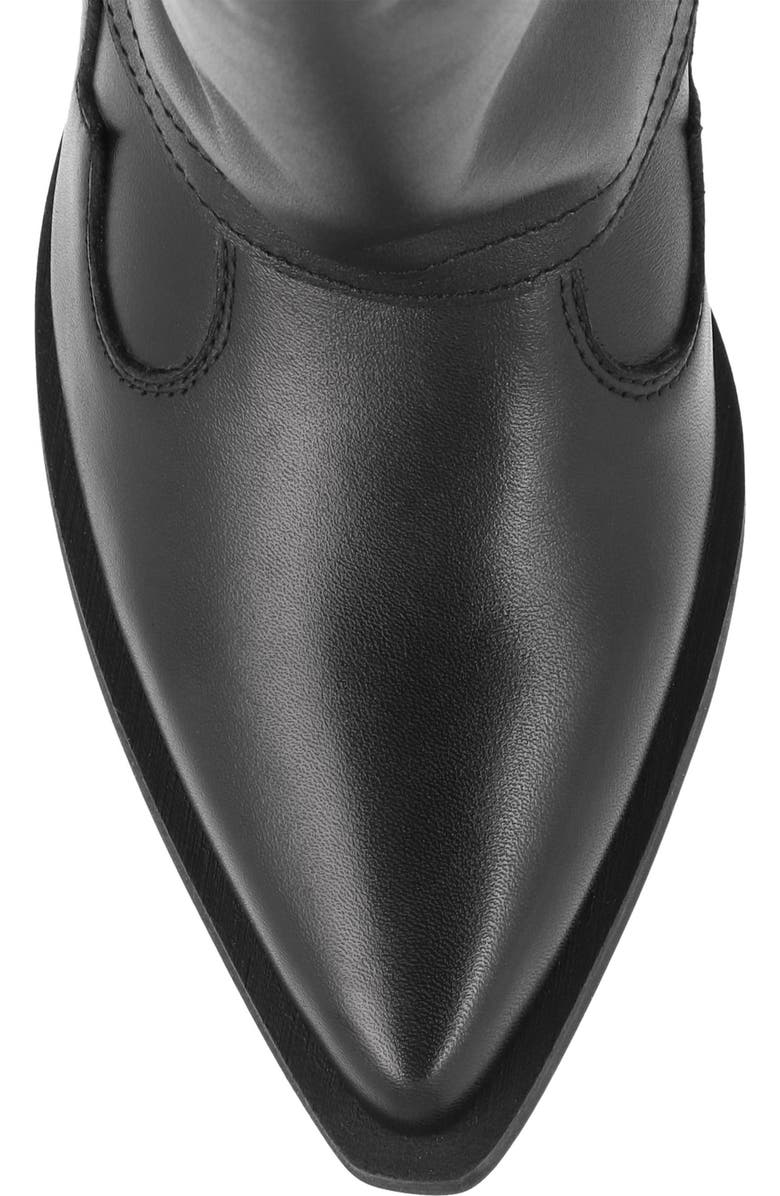 MIA Deston Pointed Toe Western Boot, Alternate, color, Black