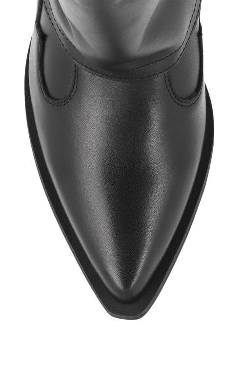 Mia Deston Pointed Toe Western Boot In Black