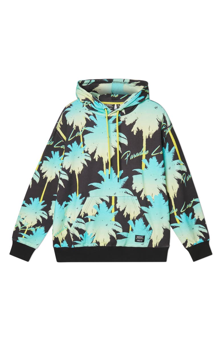WeSC Mike Paradise Palm Trees Hoodie, Main, color, 
