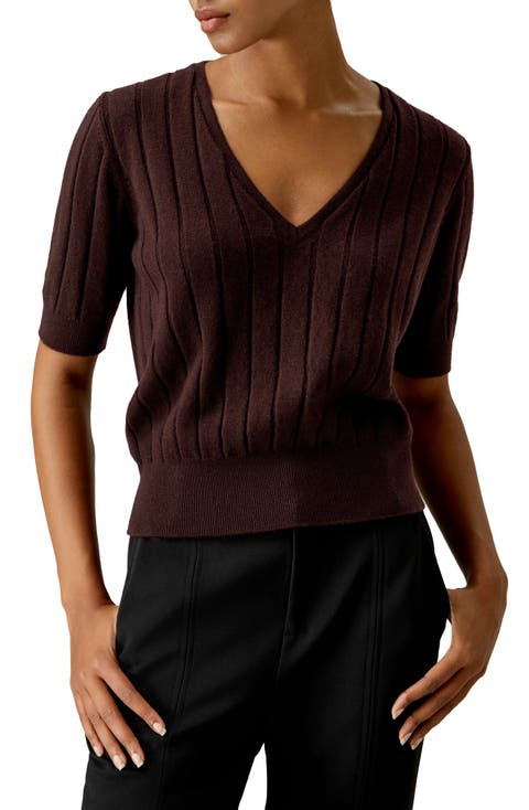 V-Neck Cashmere T-shirt