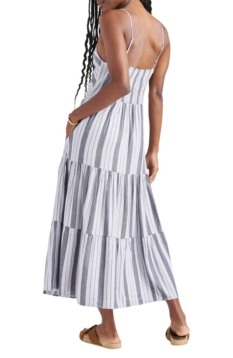 Splendid Myla Stripe Tiered Maxi Sundress, Alternate, color,