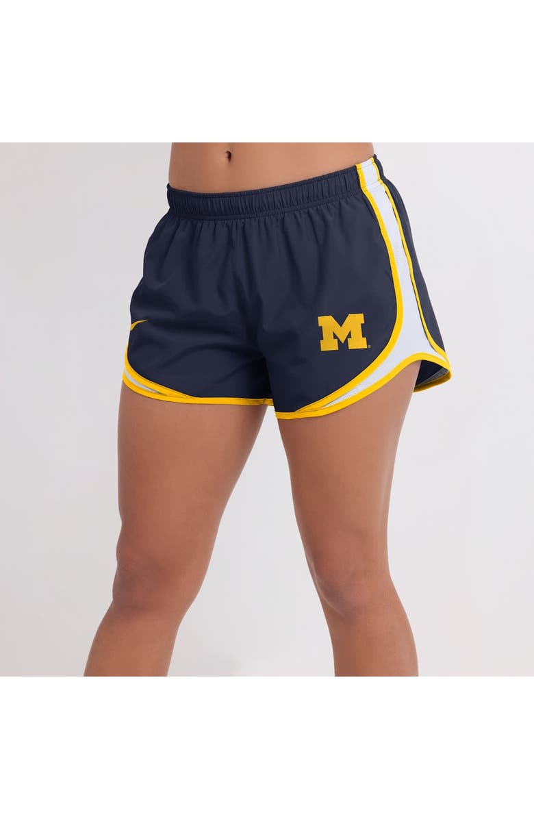 Nike Women's Nike Navy Michigan Wolverines Spring Break Tempo Performance Shorts, Alternate, color, Navy