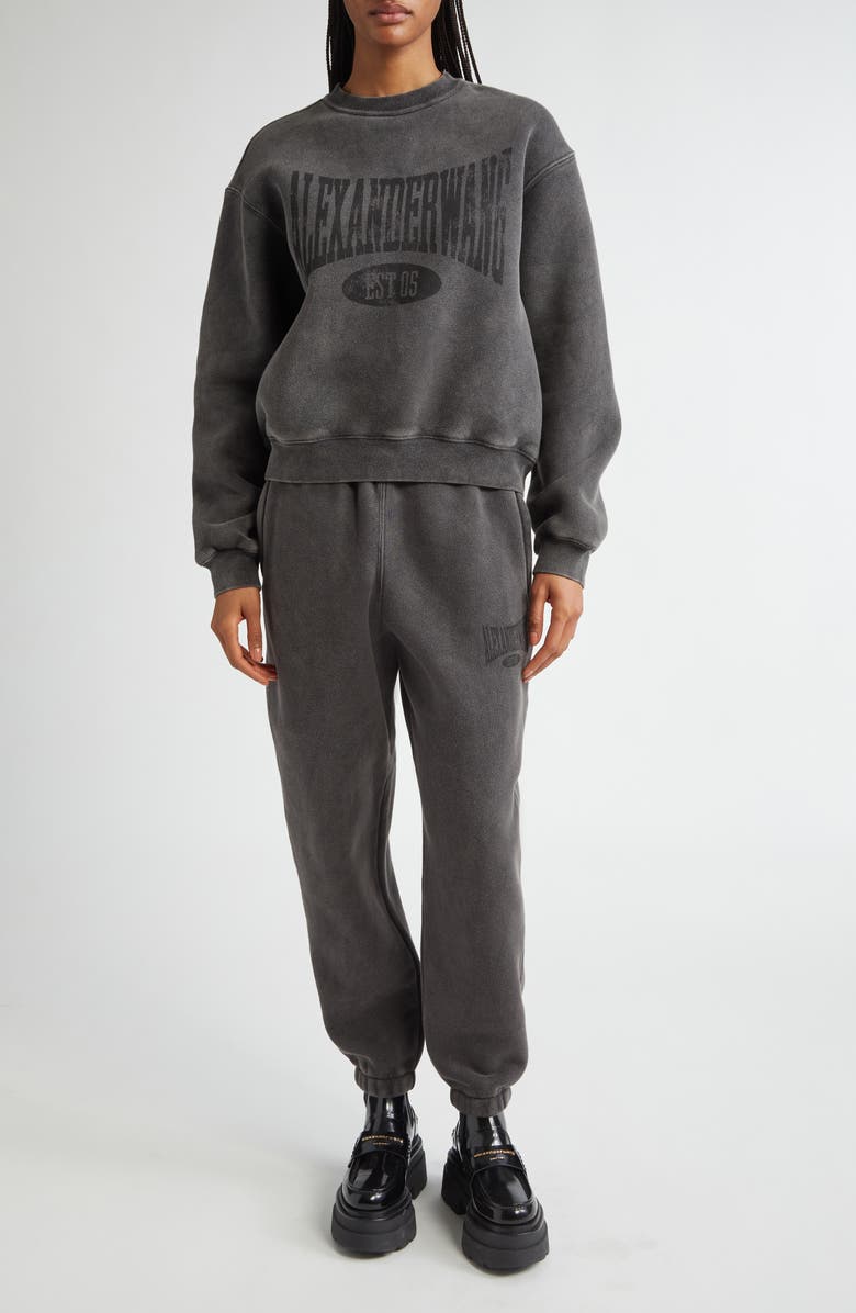 Alexander Wang Logo Graphic Sweatpants, Alternate, color,