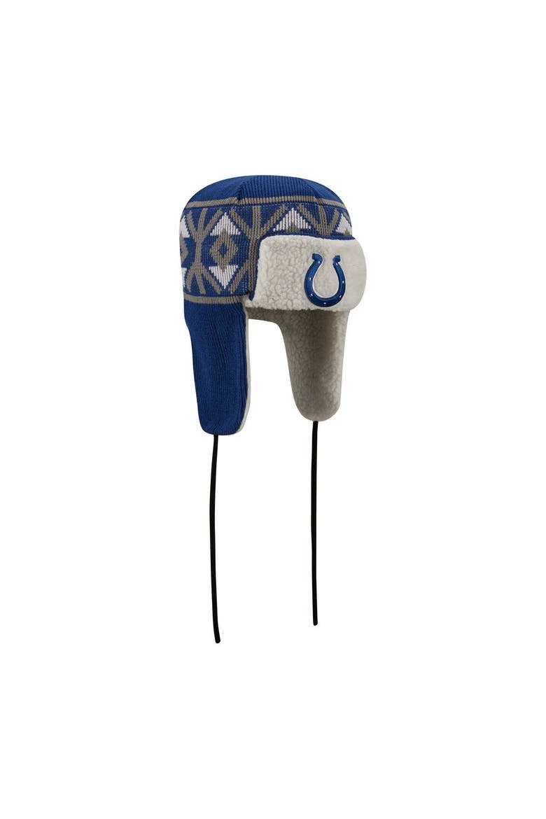 Men's New Era  Royal Indianapolis Colts  Knit Trapper Hat, Alternate, color, Royal