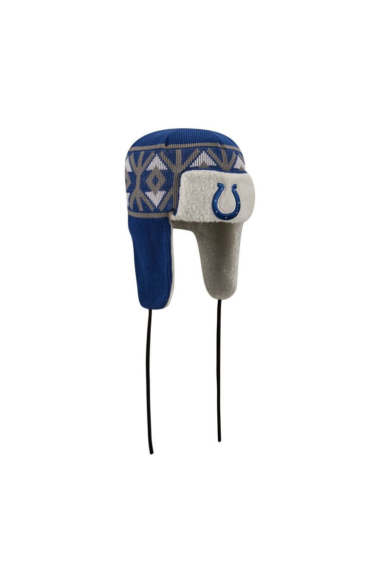 New Era Men's New Era  Royal Indianapolis Colts  Knit Trapper Hat, Alternate, color, 