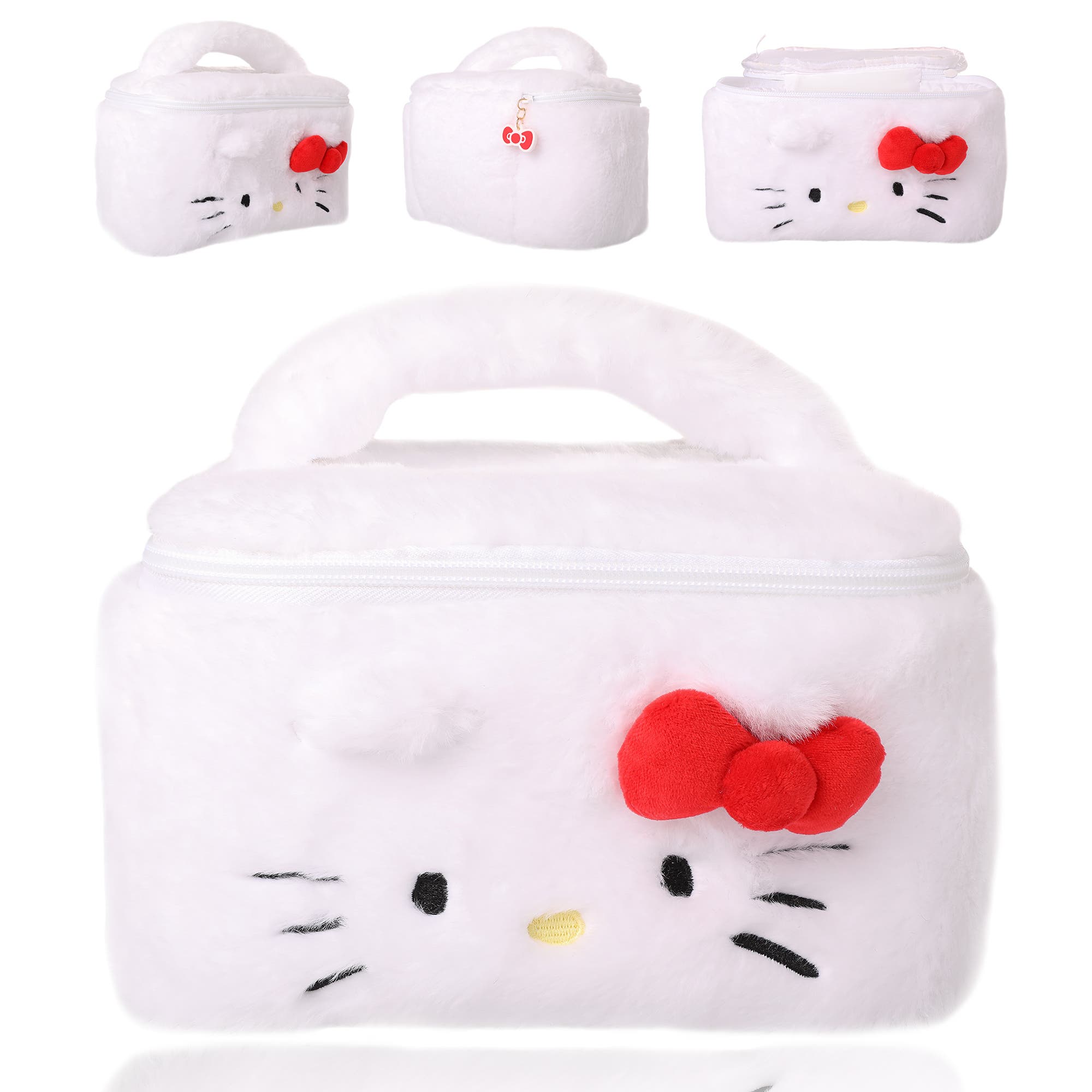 hello kitty travel makeup bag Sanrio Embroidered Cosmetic pink melody Cosmetic Bag This adorable set features a convenient 4 piece design Sanrio Large Travel Makeup Bag