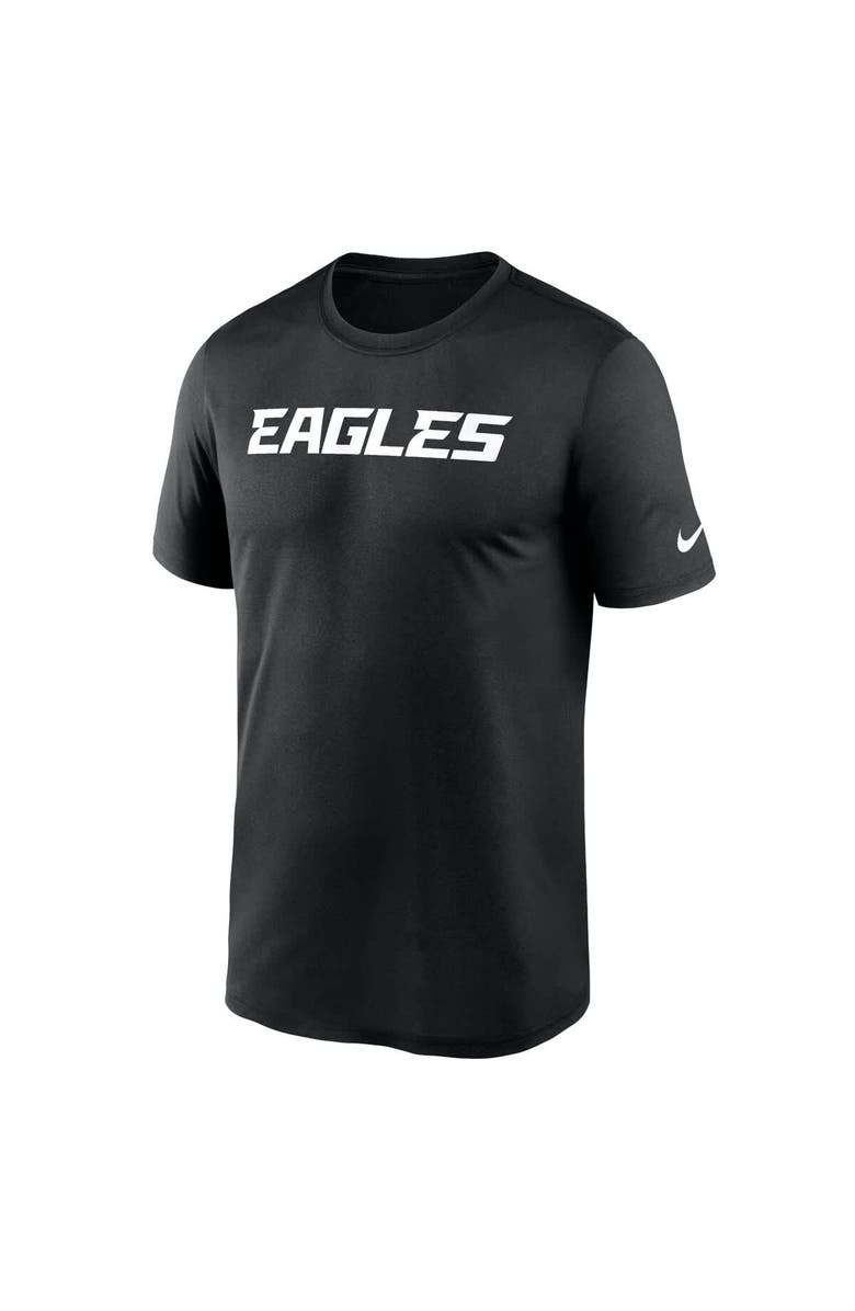 Nike Men's Nike Black Philadelphia Eagles Primetime Legend Wordmark Performance T-Shirt, Alternate, color, Black