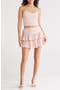 2-Piece Layered Lace Cami & Tiered Miniskirt Set