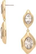 RIVKA FRIEDMAN Organic Shaped Cubic Zirconia Drop Earrings