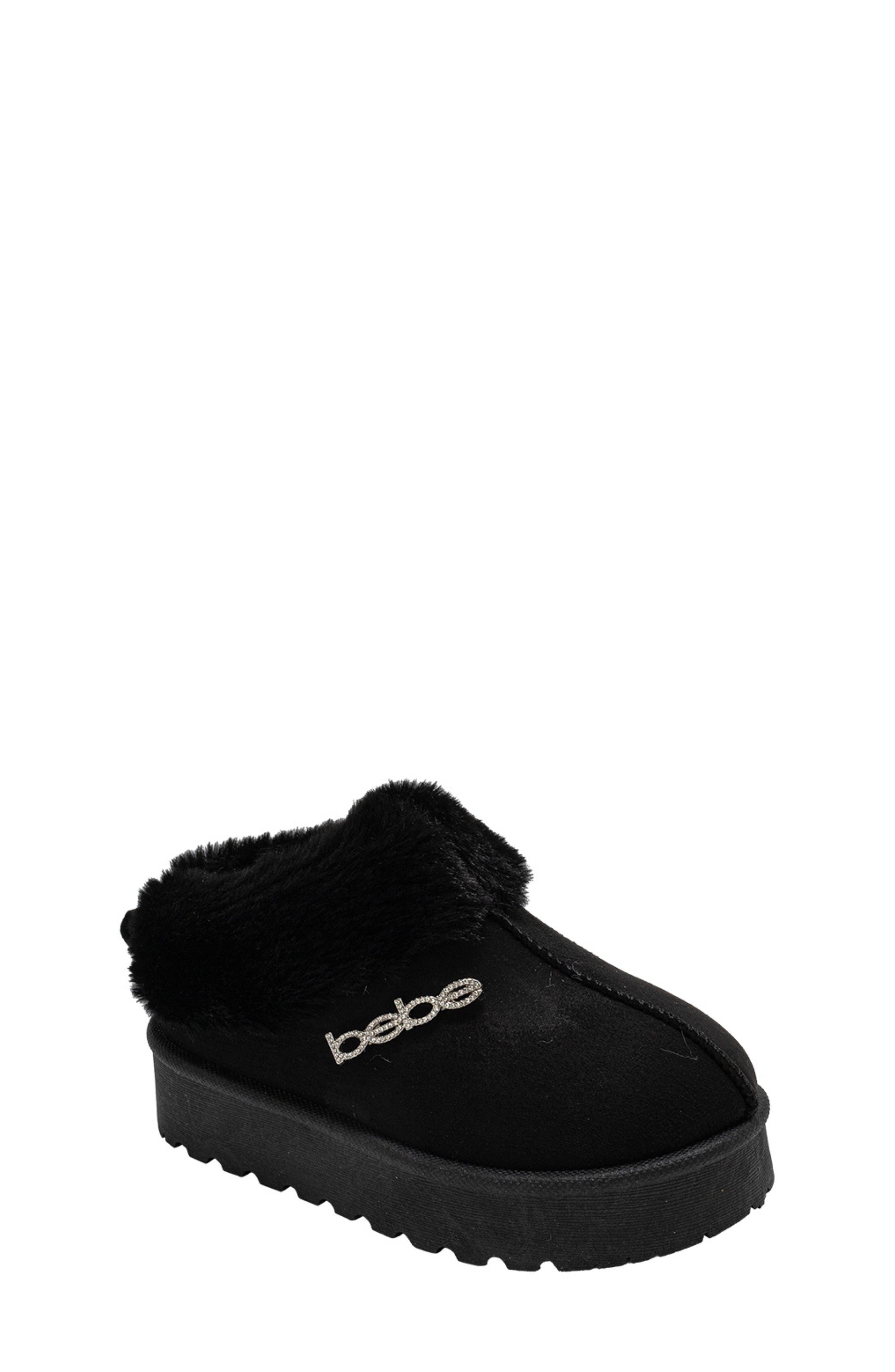 bebe Kids' Faux Shearling Lined Slipper