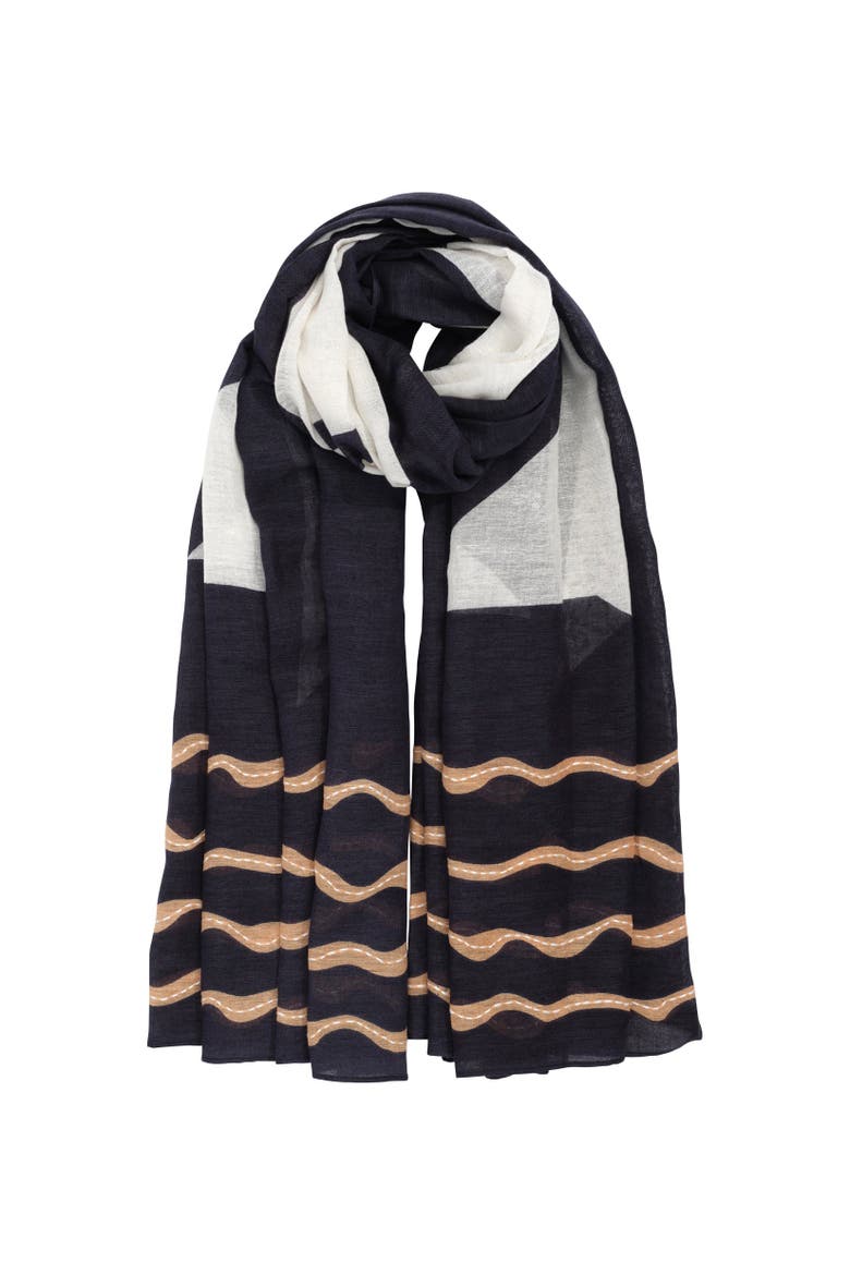 Catch Of The Day Sarong, Alternate, color, Black
