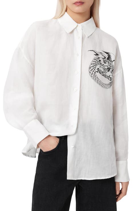 Sparrow Logo Graphic Woven Shirt