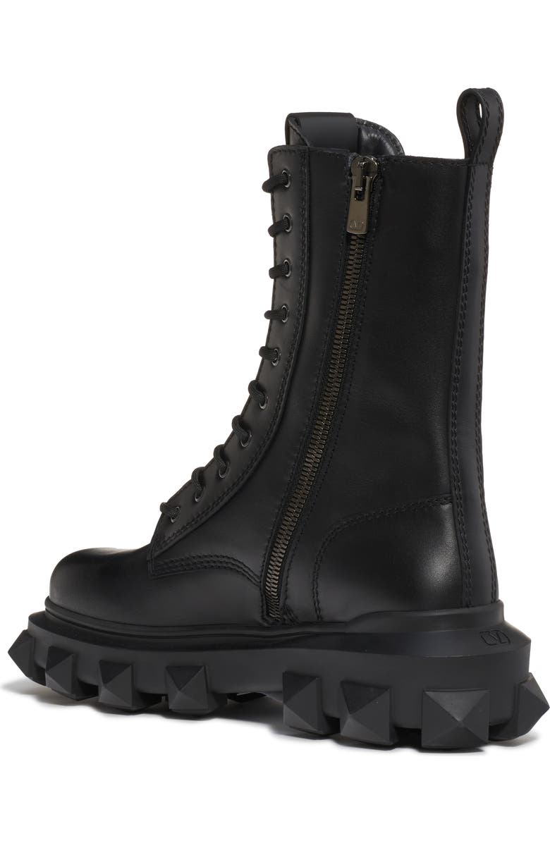 Valentino Garavani Trackstud Combat Boot, Alternate, color,