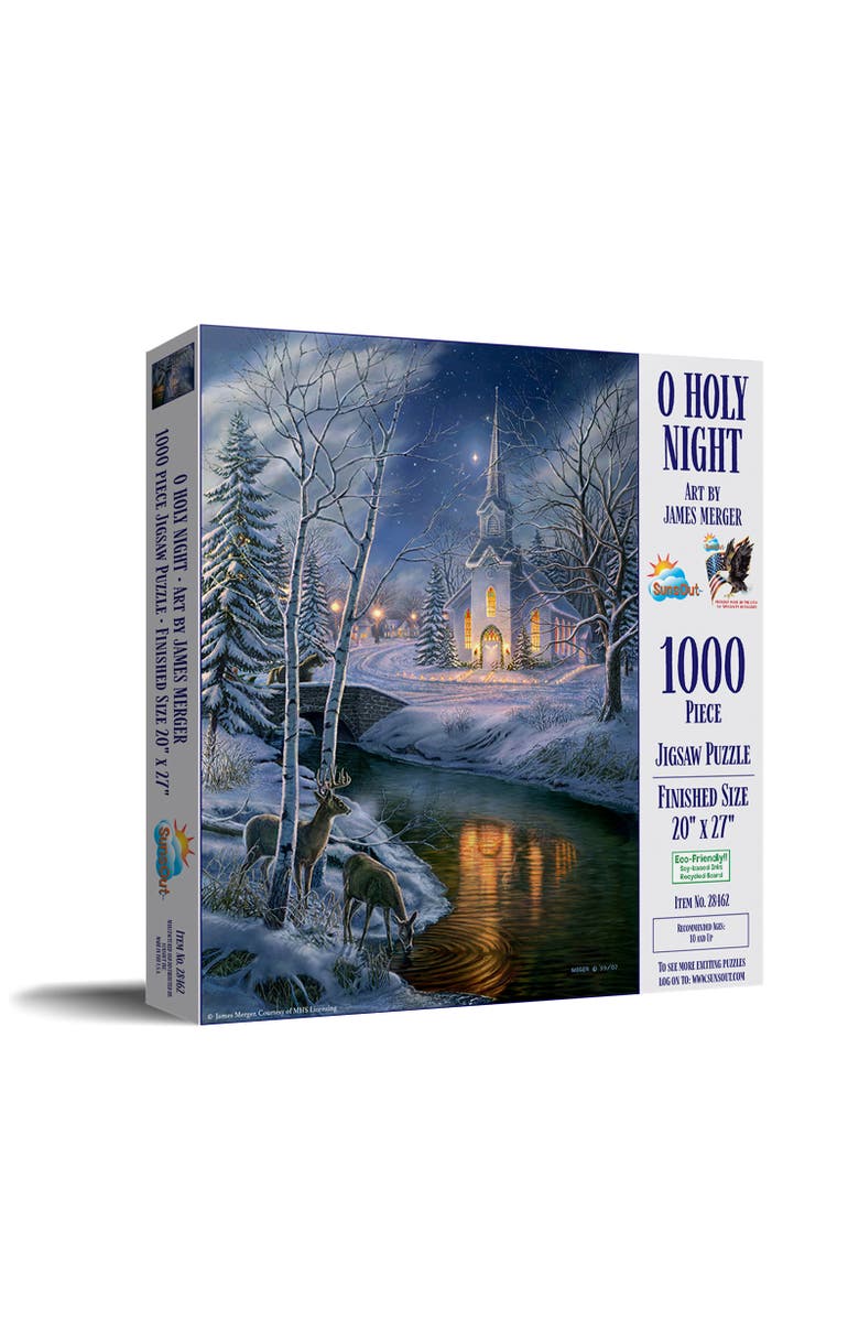 Sunsout O Holy Night 1000 piece Jigsaw Puzzle for Adults, Main, color, Multicolor