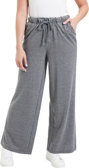 June + Vie French Terry Wide-Leg Pant