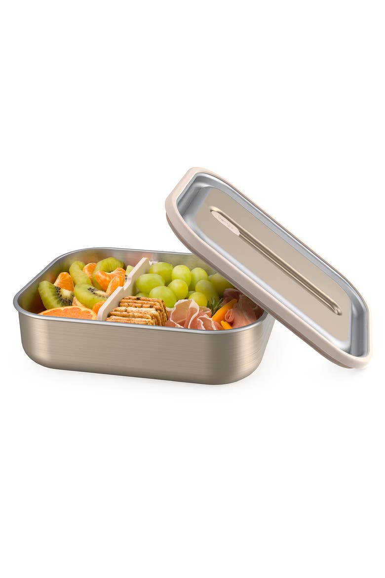 Stainless Steel Lunch Box - Carbon Black, Alternate, color, GOLD