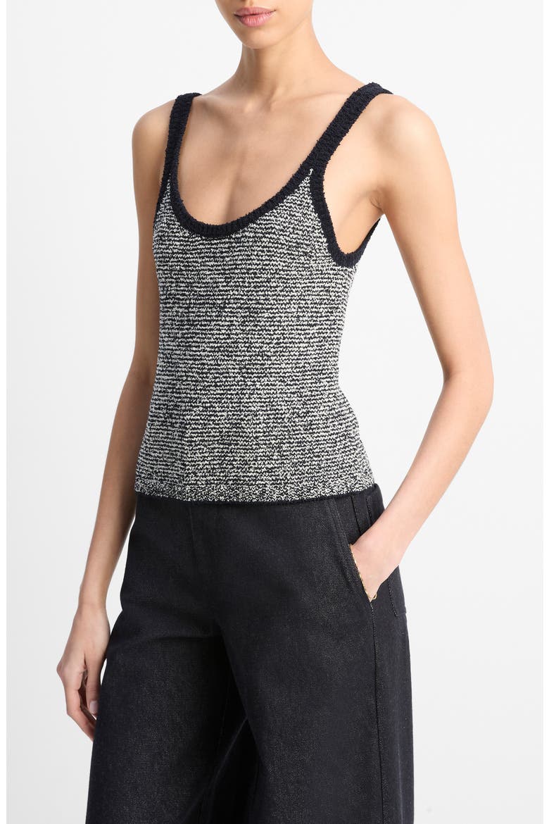 Textured Microstripe Sweater, Alternate, color, COASTAL/OAT SHELL