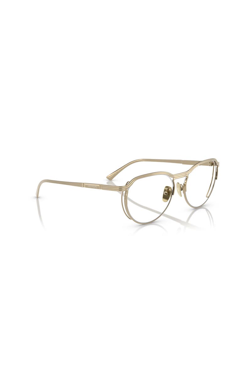 53mm Oval optical glasses, Alternate, color, Gold