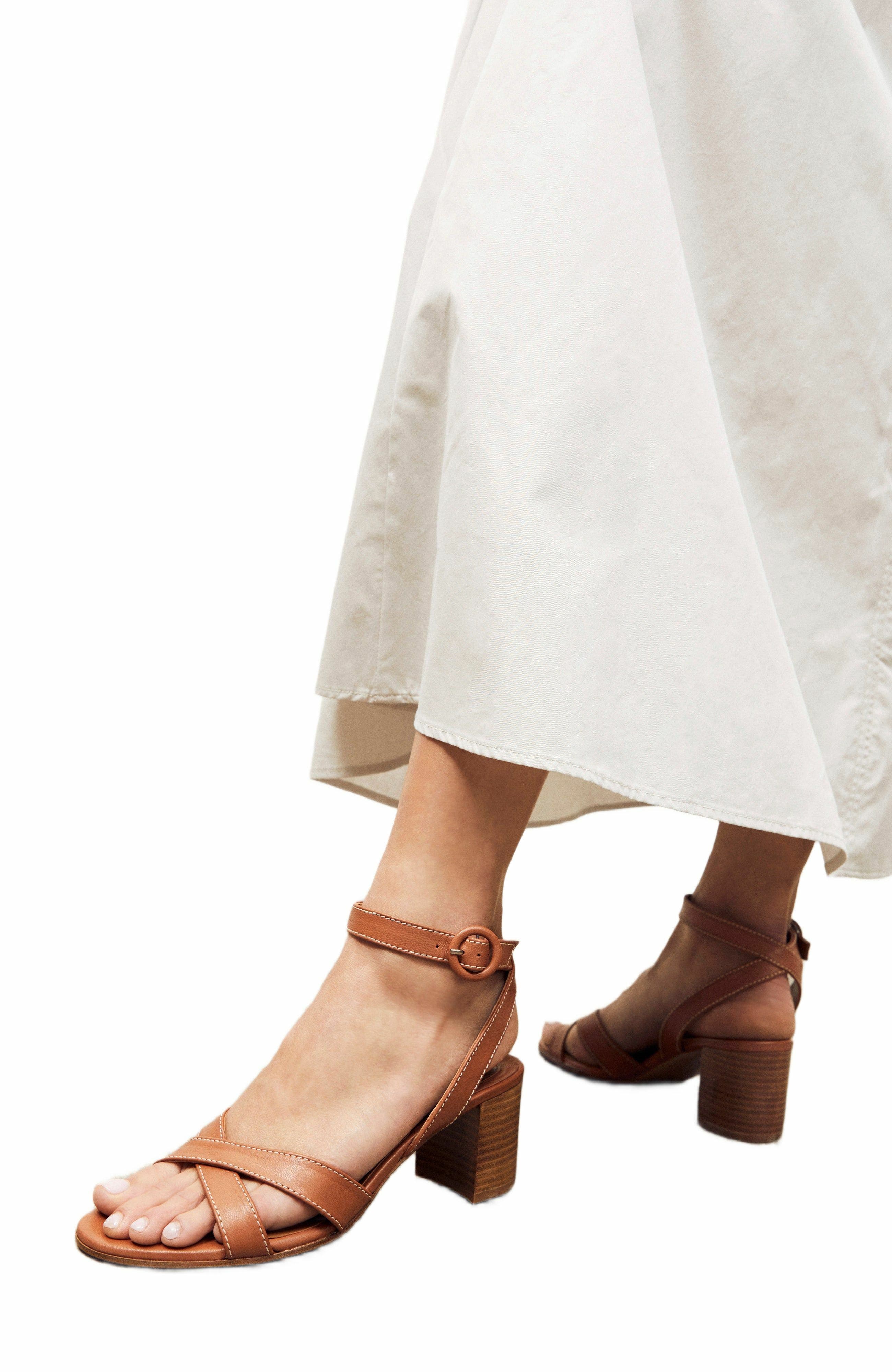 MARGAUX The City Sandal, Alternate, color, Saddle