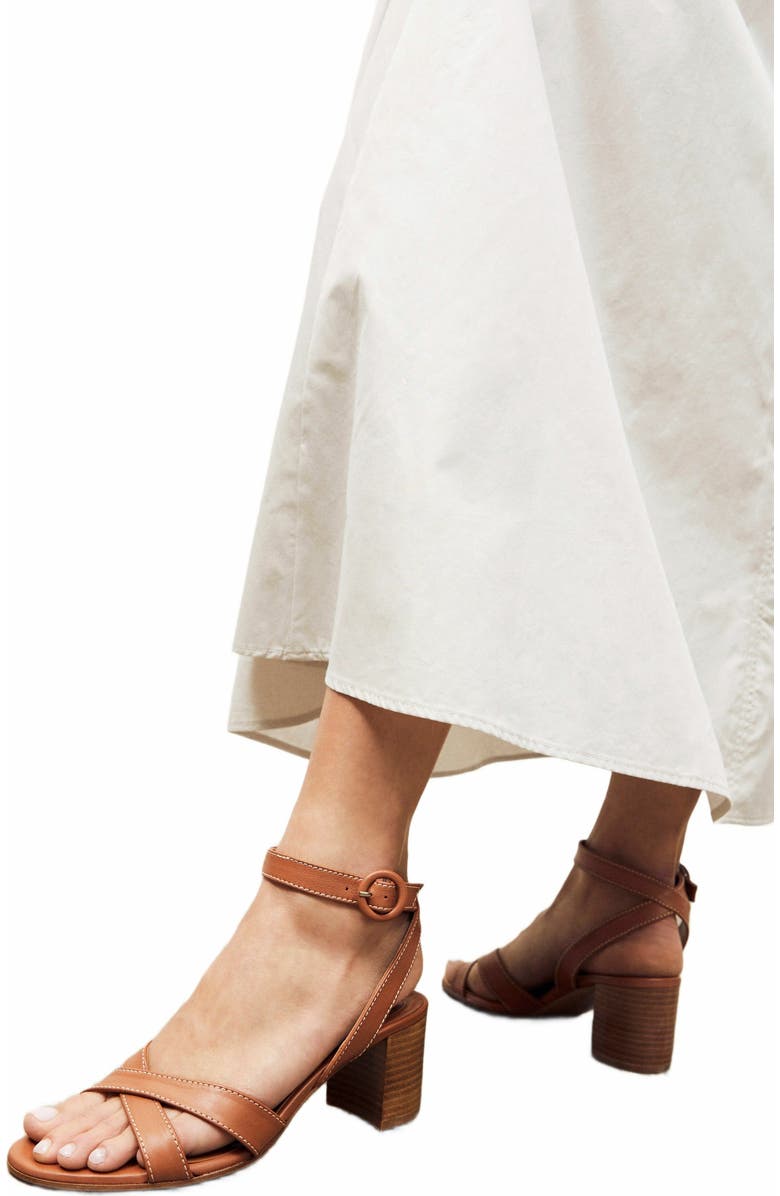 MARGAUX The City Sandal, Alternate, color, Saddle