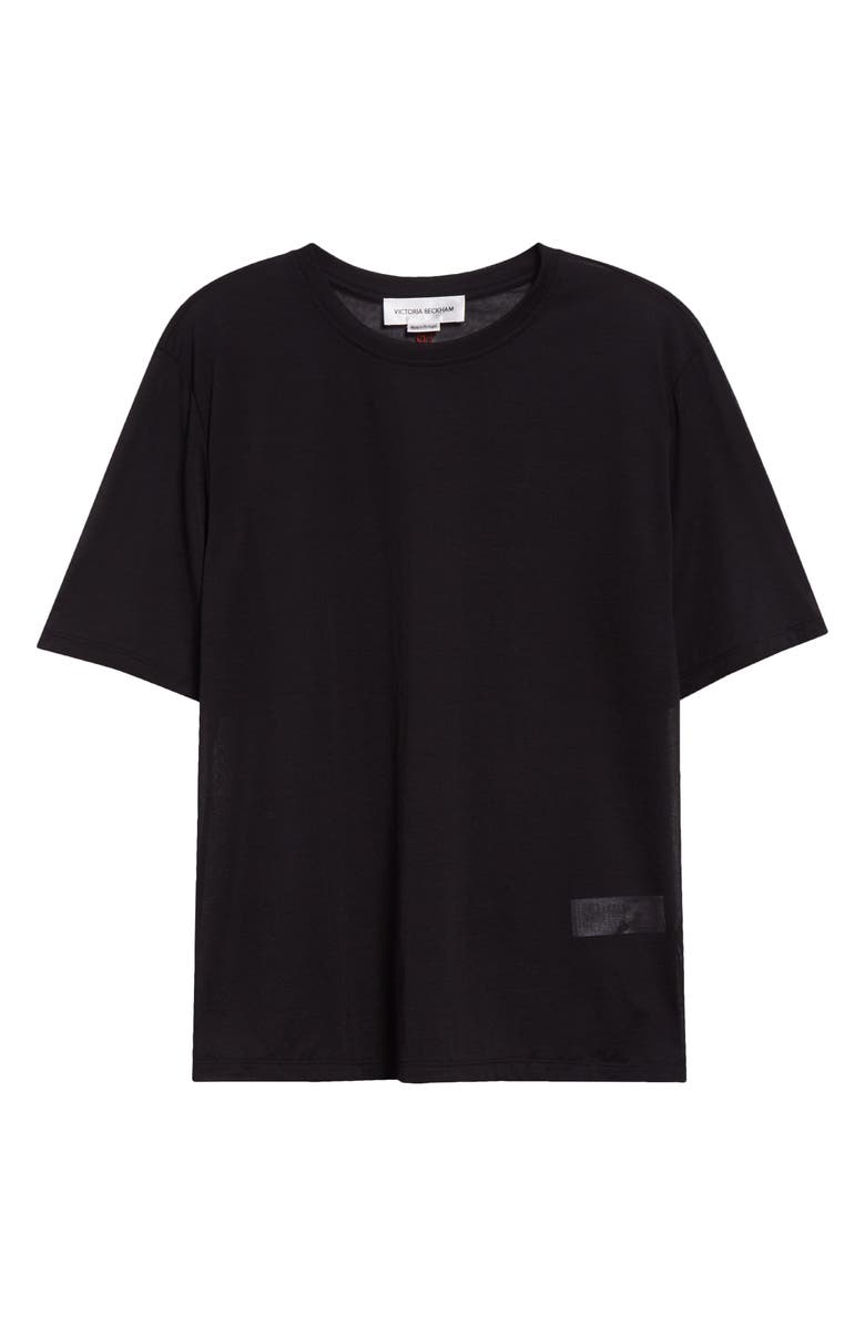 Victoria Beckham Classic Cotton Blend T-Shirt, Alternate, color,