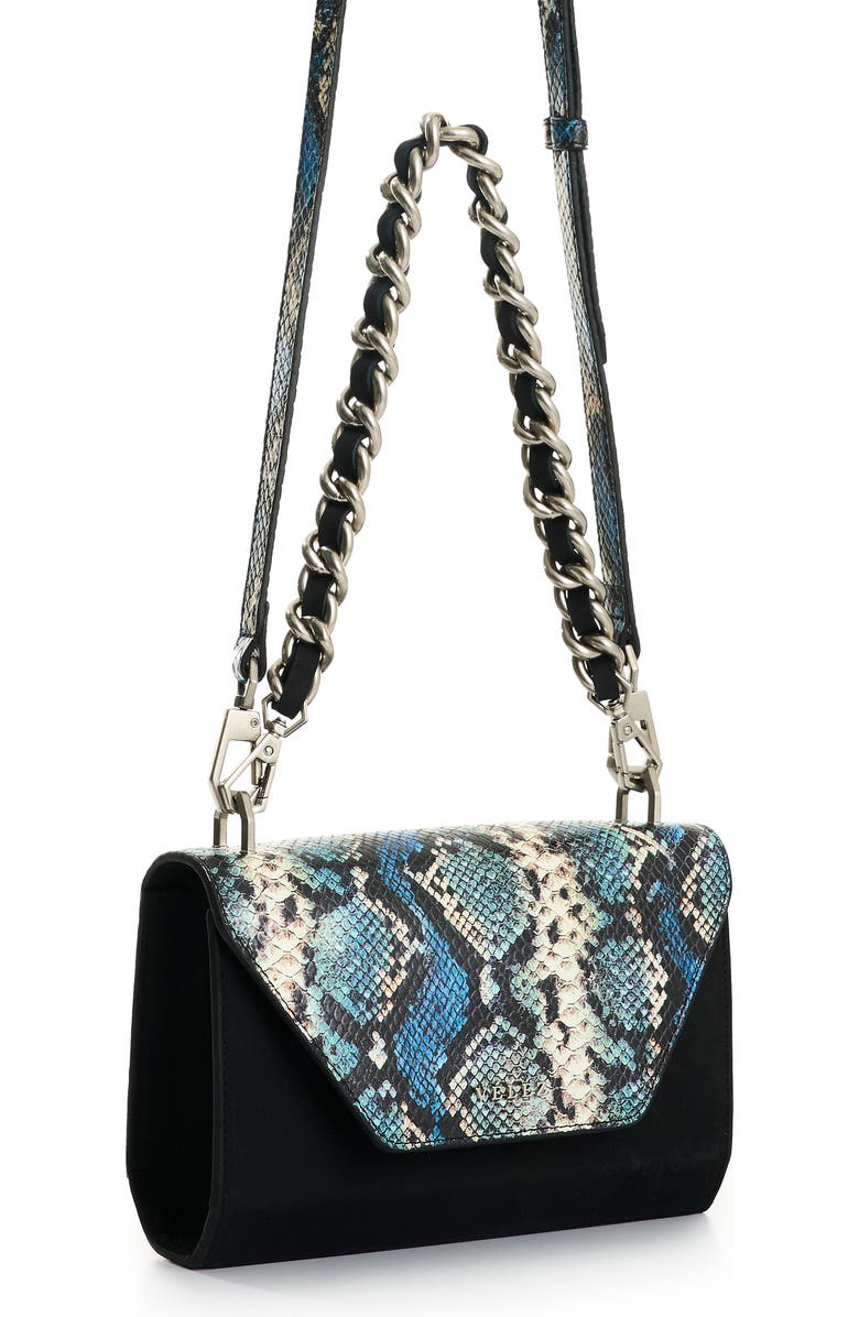 Velez Lili Two Foil Leather Crossbody Bag, Alternate, color, Blue