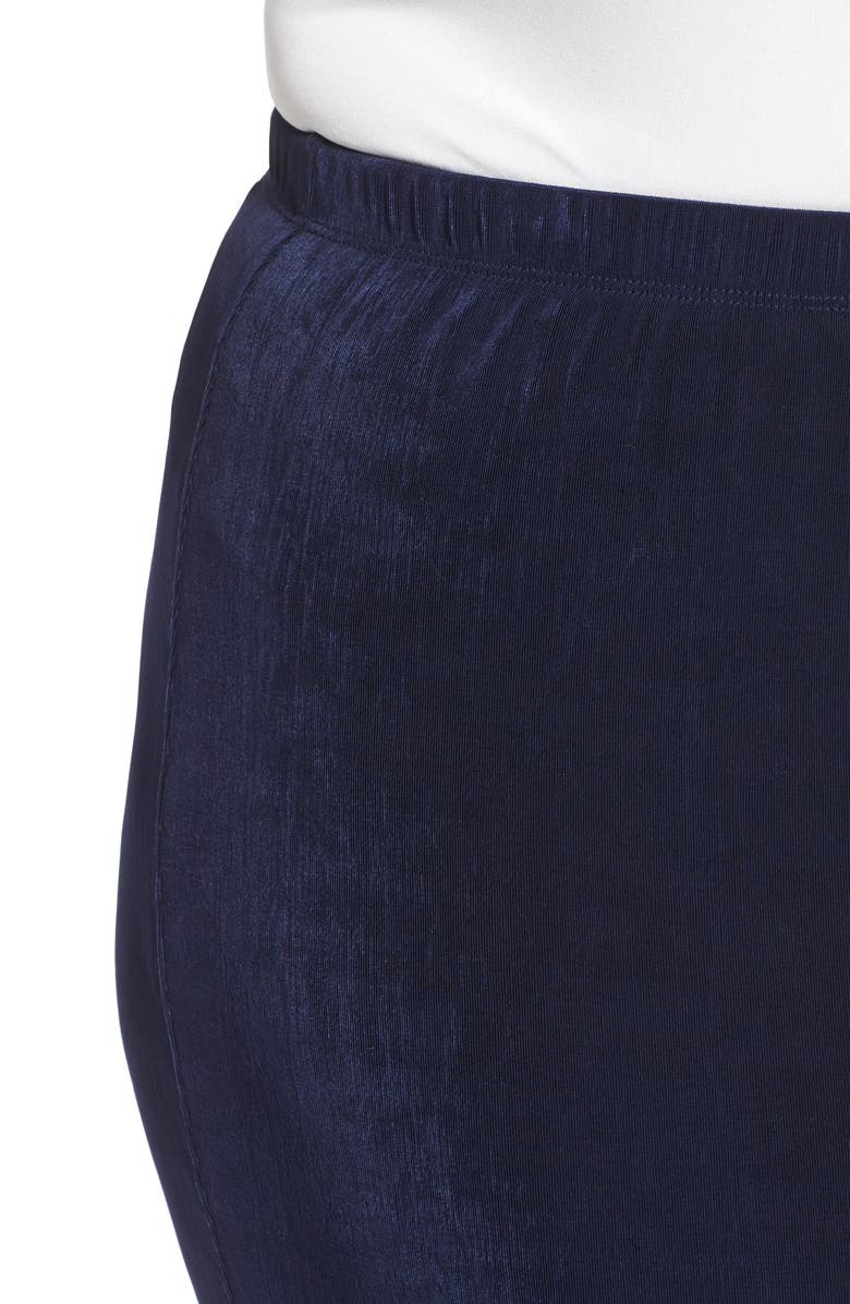 Vikki Vi Stretch Knit Straight Maxi Skirt, Alternate, color, Navy