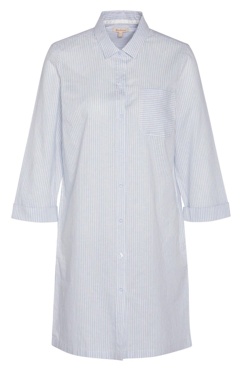 Barbour Seaglow Stripe Cotton & Linen Shirtdress, Alternate, color, 