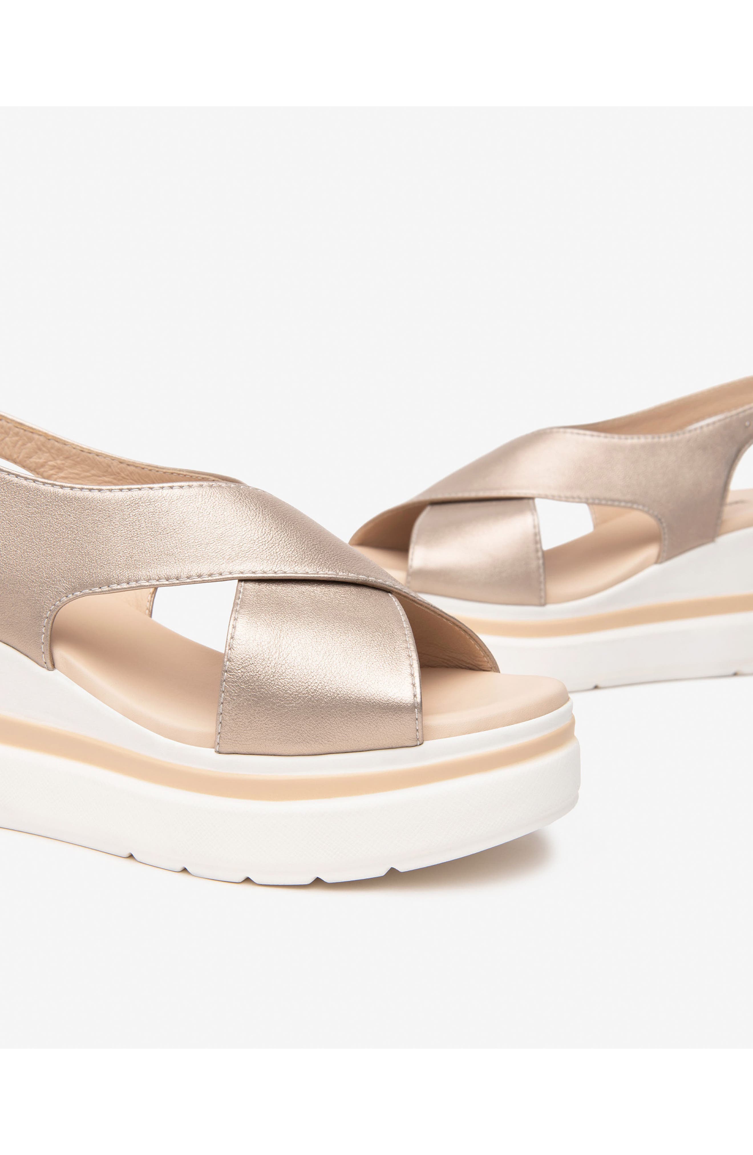 Slingback Platform Sandal, Alternate, color, CHAMPAGNE