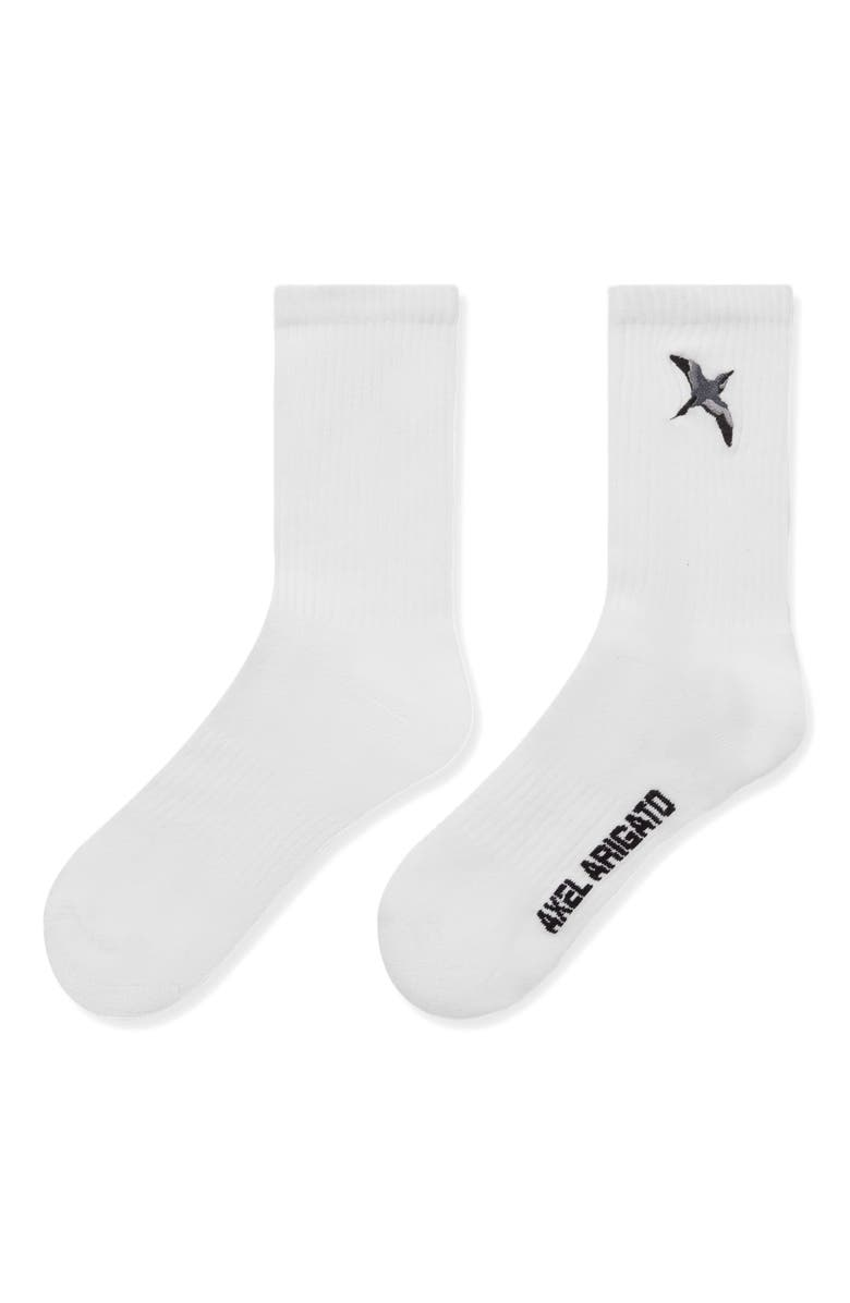 Axel Arigato Bee Bird Tube Socks, Alternate, color, White