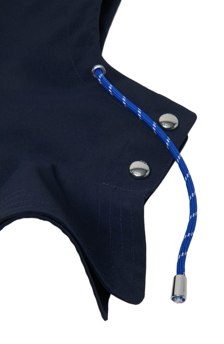 maje Waterproof drawstring hood, Alternate, color, Navy