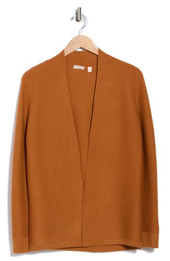 Cyrus Link Stitch Cardigan In Brown