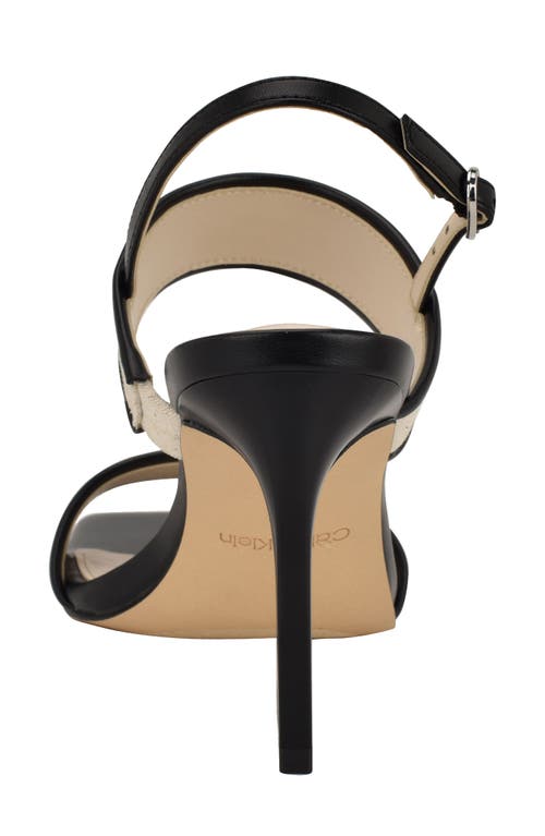 Calvin Klein Amour Slingback Sandal In Medium Natural