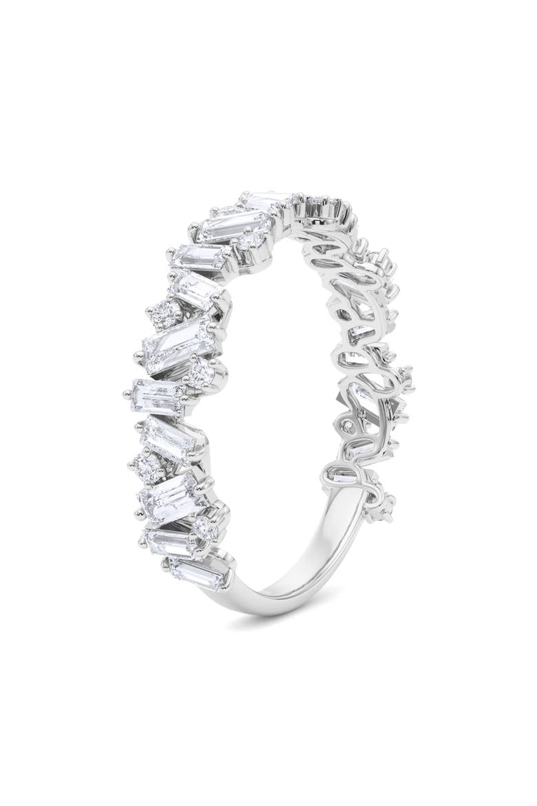 Radiant Cut Lab Grown Diamond 18K Gold Eternity Band, Alternate, color, 18K WHITE GOLD