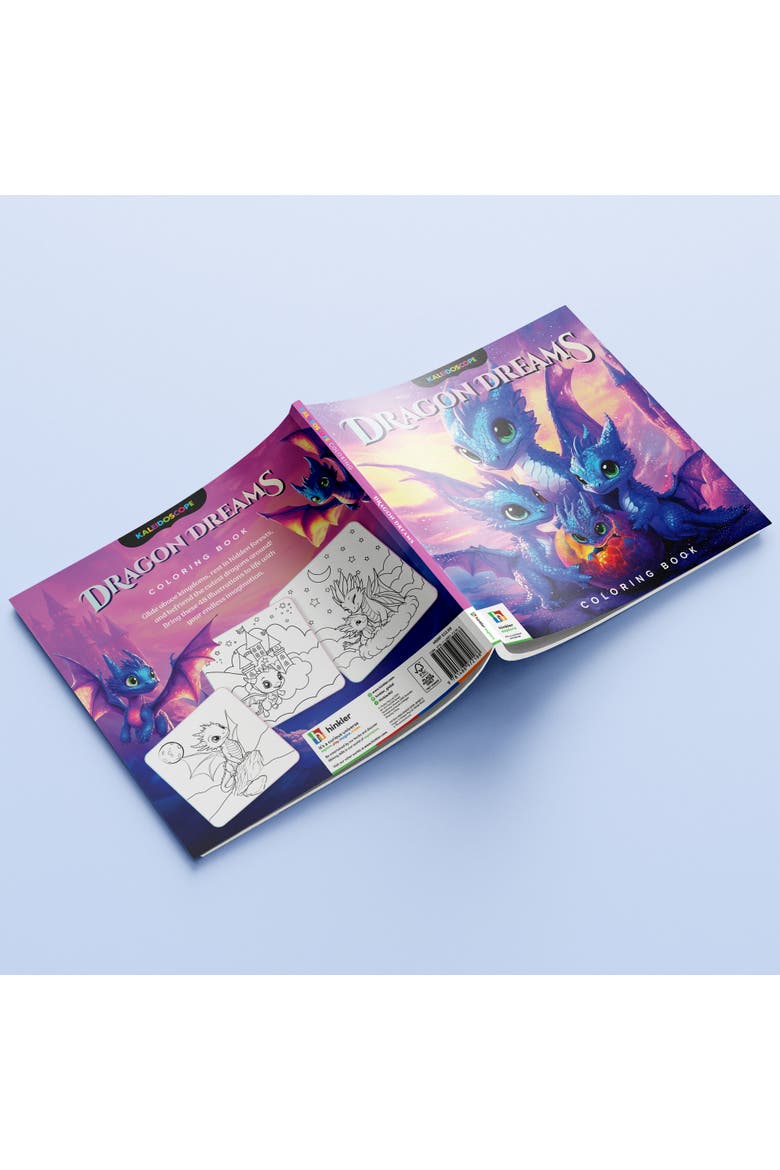 Coloring Book, Dragon Dreams, 96 Pages, 48 Illustrations, 8+, Alternate, color, Multicolored