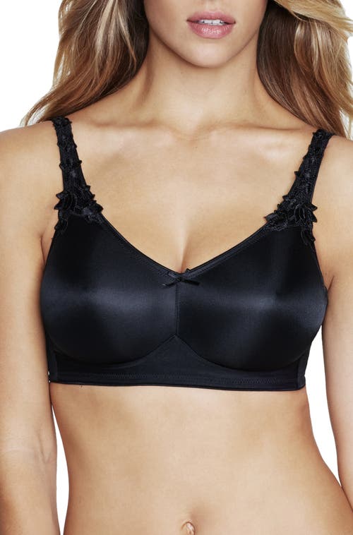Dominique Intimates Jillian Wire-free Seamless Minimizer Bra In Black